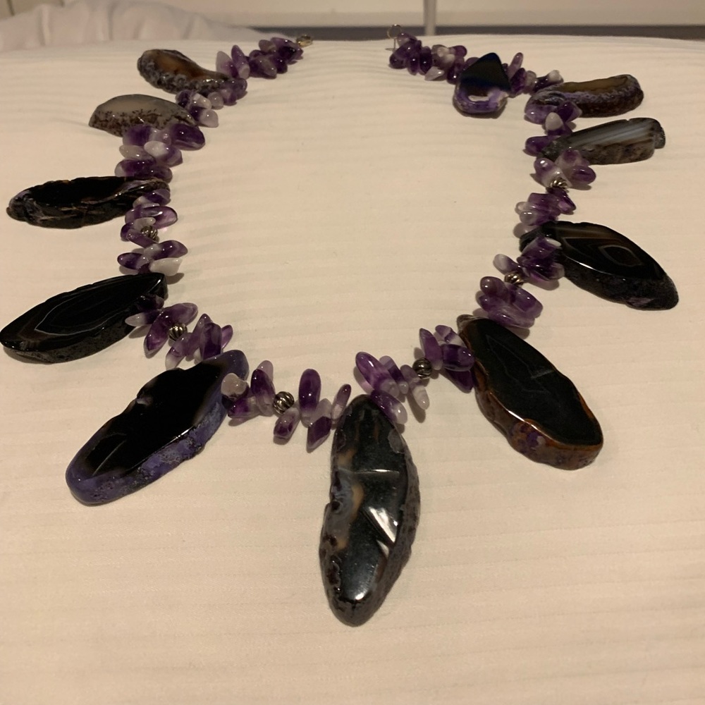 Real amethyst necklace !
